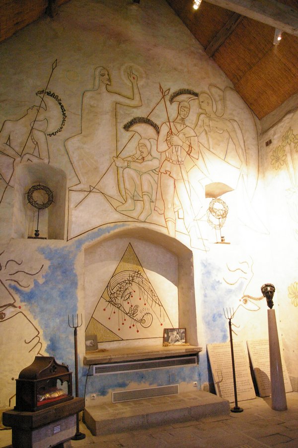 la chapelle Saint-Blaise-des-Simples - Cocteau: Cocteau - chapelle Saint-Blaise-des-Simples 015